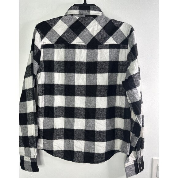 Vintage Y2K Women’s Plaid Shirt M Pearl Snap Buttons Western Pearl Snap - Picture 5 of 8